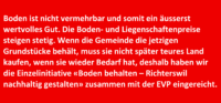 Einzelinitiative «Boden behalten – Richterswil nachhaltig gestalten»